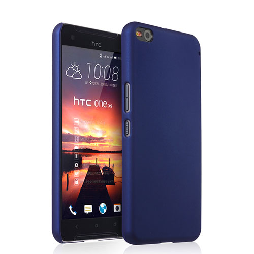 Hard Rigid Plastic Matte Finish Snap On Case for HTC One X9 Blue