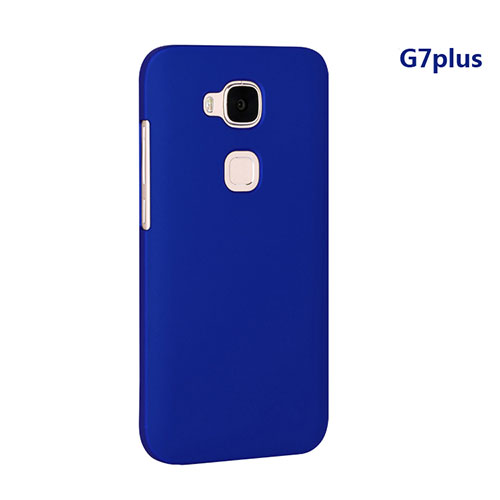 Hard Rigid Plastic Matte Finish Snap On Case for Huawei G8 Blue