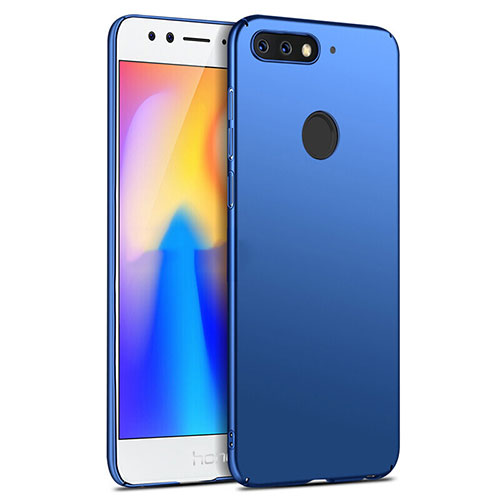 Hard Rigid Plastic Matte Finish Snap On Case for Huawei Honor 7A Blue