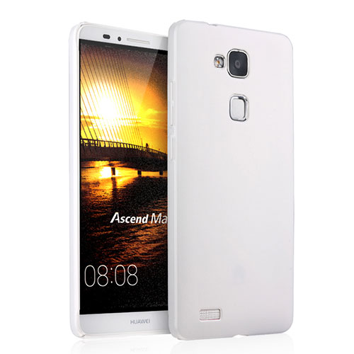 Hard Rigid Plastic Matte Finish Snap On Case for Huawei Mate 7 White