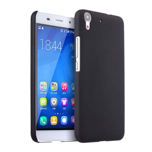 Hard Rigid Plastic Matte Finish Snap On Case for Huawei Y6 Black