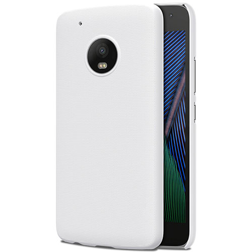 Hard Rigid Plastic Matte Finish Snap On Case for Motorola Moto G5 Plus White