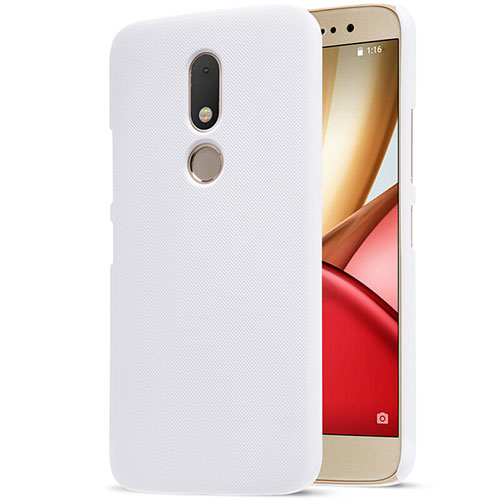 Hard Rigid Plastic Matte Finish Snap On Case for Motorola Moto M XT1662 White