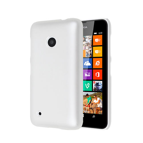 Hard Rigid Plastic Matte Finish Snap On Case for Nokia Lumia 530 White