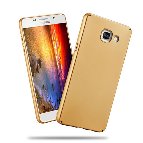 Hard Rigid Plastic Matte Finish Snap On Case for Samsung Galaxy A3 (2016) SM-A310F Gold