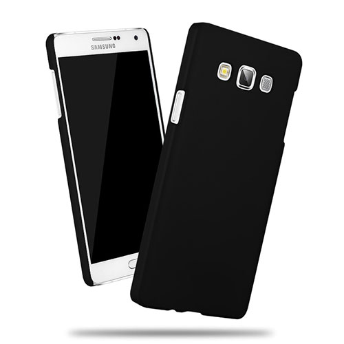 Hard Rigid Plastic Matte Finish Snap On Case for Samsung Galaxy A3 SM-300F Black
