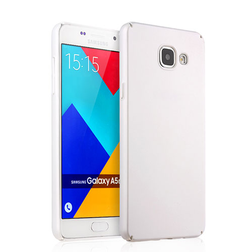 Hard Rigid Plastic Matte Finish Snap On Case for Samsung Galaxy A5 (2016) SM-A510F White