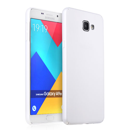 Hard Rigid Plastic Matte Finish Snap On Case for Samsung Galaxy A9 (2016) A9000 White