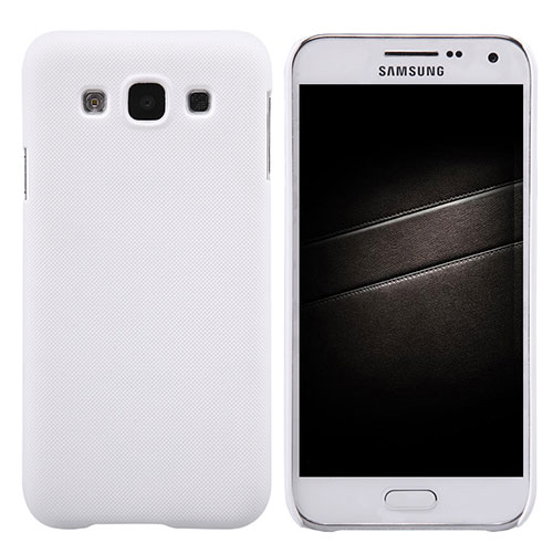 Hard Rigid Plastic Matte Finish Snap On Case for Samsung Galaxy E5 SM-E500F E500H White