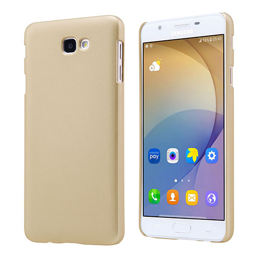 Hard Rigid Plastic Matte Finish Snap On Case for Samsung Galaxy J7 Prime Gold