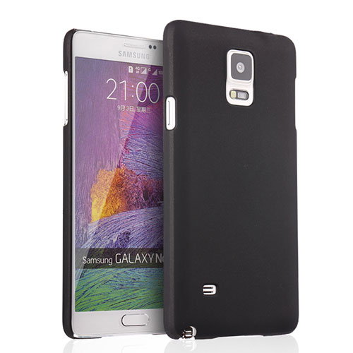 Hard Rigid Plastic Matte Finish Snap On Case for Samsung Galaxy Note 4 Duos N9100 Dual SIM Black