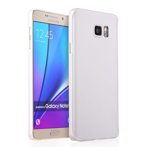 Hard Rigid Plastic Matte Finish Snap On Case for Samsung Galaxy Note 5 N9200 N920 N920F White