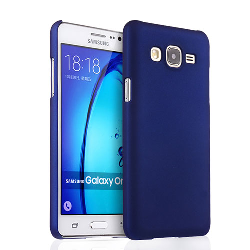 Hard Rigid Plastic Matte Finish Snap On Case for Samsung Galaxy On7 G600FY Blue