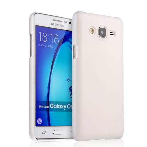 Hard Rigid Plastic Matte Finish Snap On Case for Samsung Galaxy On7 Pro White
