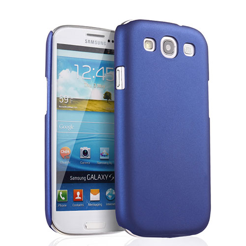 Hard Rigid Plastic Matte Finish Snap On Case for Samsung Galaxy S3 i9300 Blue