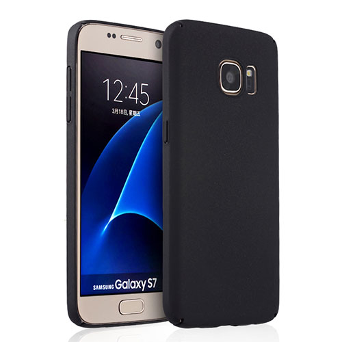 Hard Rigid Plastic Matte Finish Snap On Case for Samsung Galaxy S7 G930F G930FD Black