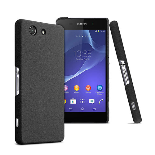 Hard Rigid Plastic Matte Finish Snap On Case for Sony Xperia Z3 Compact Black