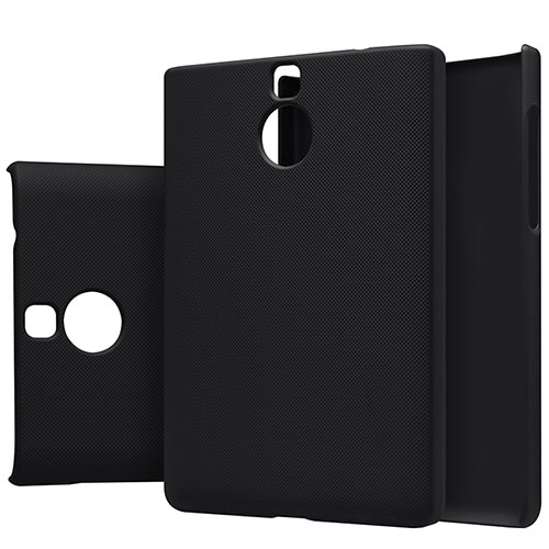 Hard Rigid Plastic Matte Finish Snap On Case M01 for Blackberry Passport Silver Edition Black