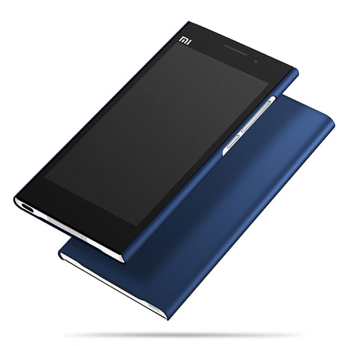 Hard Rigid Plastic Matte Finish Snap On Case M01 for Xiaomi Mi 3 Blue