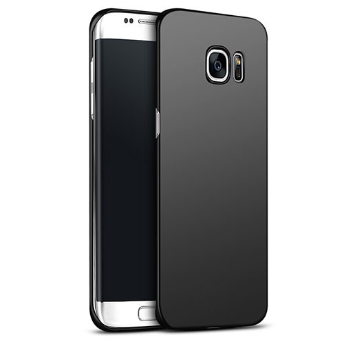 Hard Rigid Plastic Matte Finish Snap On Case M02 for Samsung Galaxy S6 Edge+ Plus SM-G928F Black