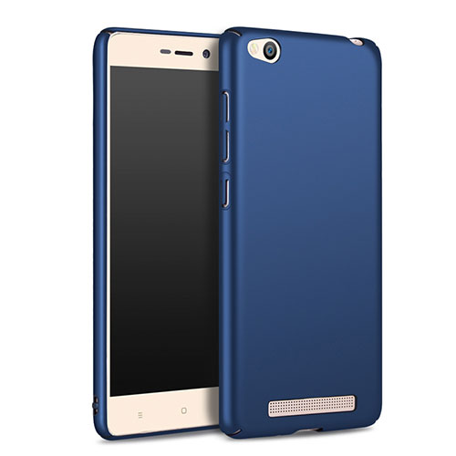 Hard Rigid Plastic Matte Finish Snap On Case M02 for Xiaomi Redmi 3 Blue