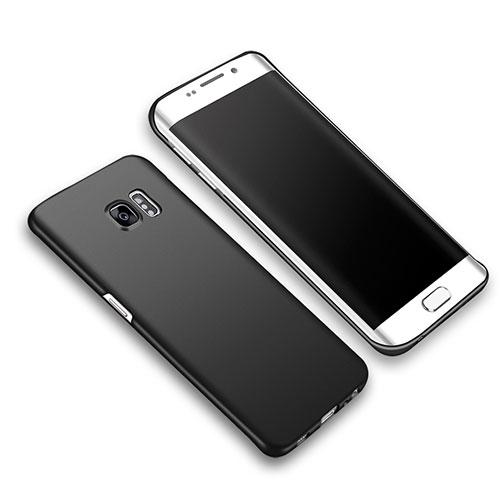 Hard Rigid Plastic Matte Finish Snap On Case M03 for Samsung Galaxy S6 Edge+ Plus SM-G928F Black