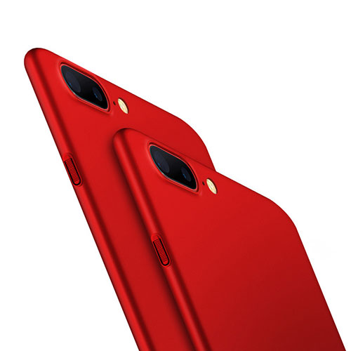 Hard Rigid Plastic Matte Finish Snap On Case M05 for OnePlus 5 Red