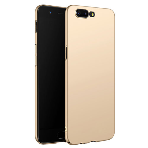 Hard Rigid Plastic Matte Finish Snap On Case M06 for OnePlus 5 Gold