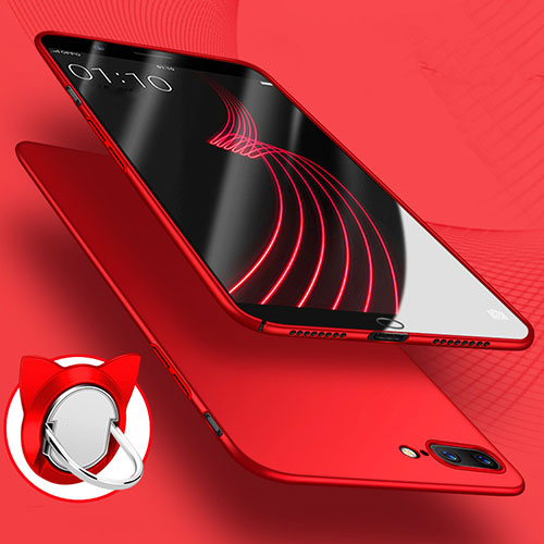 Hard Rigid Plastic Matte Finish Snap On Case M07 for Apple iPhone 8 Plus Red