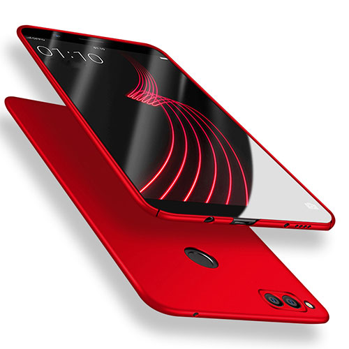 Hard Rigid Plastic Matte Finish Snap On Case M08 for Huawei Honor Play 7X Red