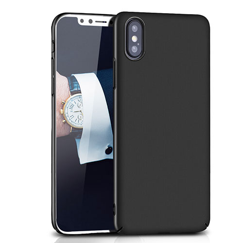 Hard Rigid Plastic Matte Finish Snap On Case M10 for Apple iPhone Xs Max Black