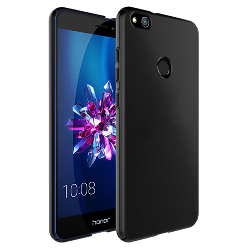 Hard Rigid Plastic Matte Finish Snap On Case with Finger Ring Stand for Huawei Honor 8 Lite Black