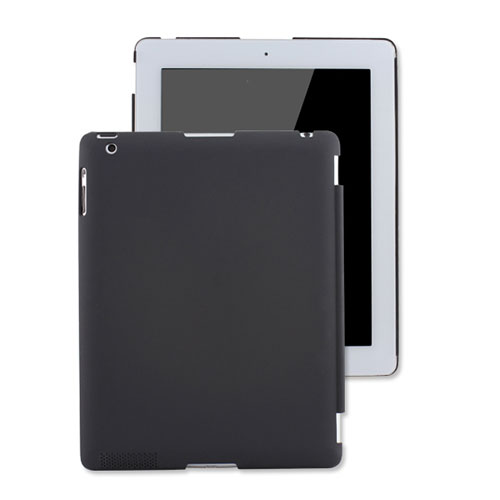 Hard Rigid Plastic Matte Finish Snap On Cover for Apple iPad 2 Black