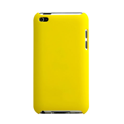 Hard Rigid Plastic Matte Finish Snap On Cover for Apple iPod Touch 4 Yellow