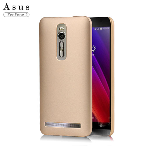 Hard Rigid Plastic Matte Finish Snap On Cover for Asus Zenfone 2 ZE551ML ZE550ML Gold