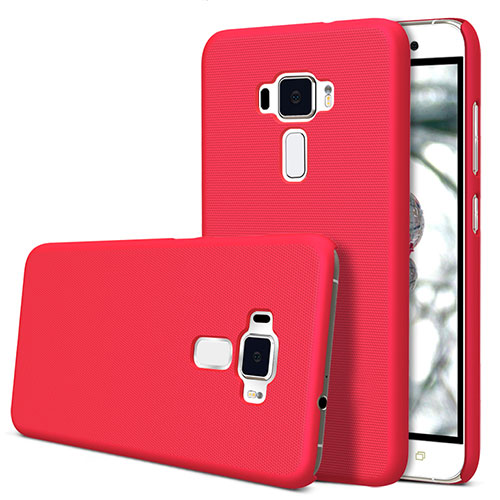 Hard Rigid Plastic Matte Finish Snap On Cover for Asus Zenfone 3 ZE552KL Red
