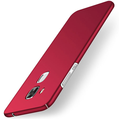 Hard Rigid Plastic Matte Finish Snap On Cover for Huawei G9 Plus Red