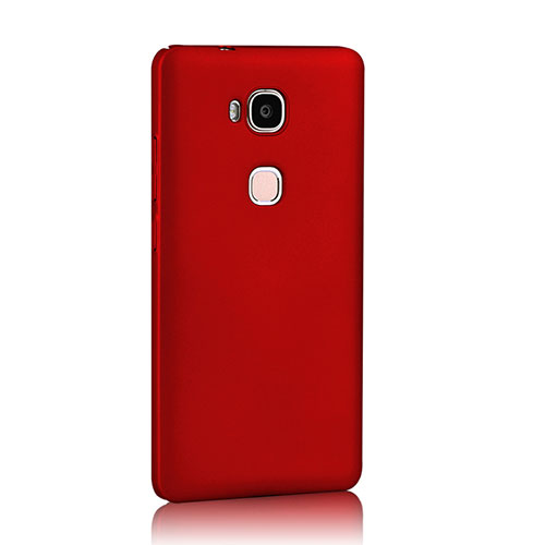 Hard Rigid Plastic Matte Finish Snap On Cover for Huawei Honor X5 Red