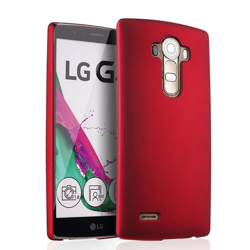 Hard Rigid Plastic Matte Finish Snap On Cover for LG G4 Red