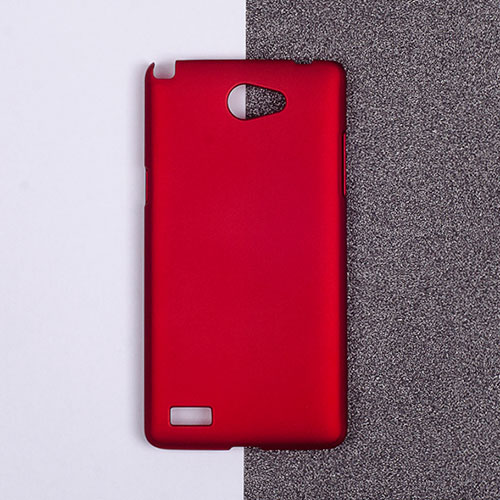 Hard Rigid Plastic Matte Finish Snap On Cover for LG L Bello 2 Red