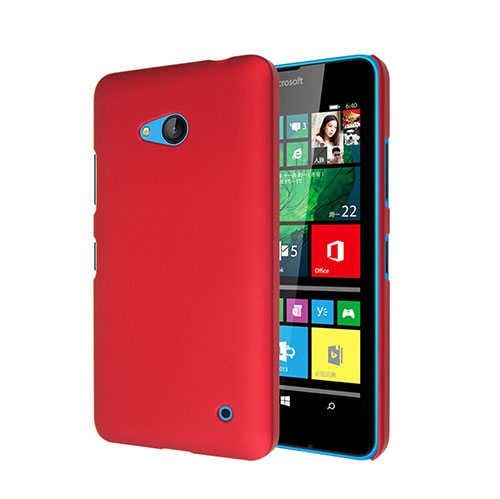 Hard Rigid Plastic Matte Finish Snap On Cover for Microsoft Lumia 640 Red