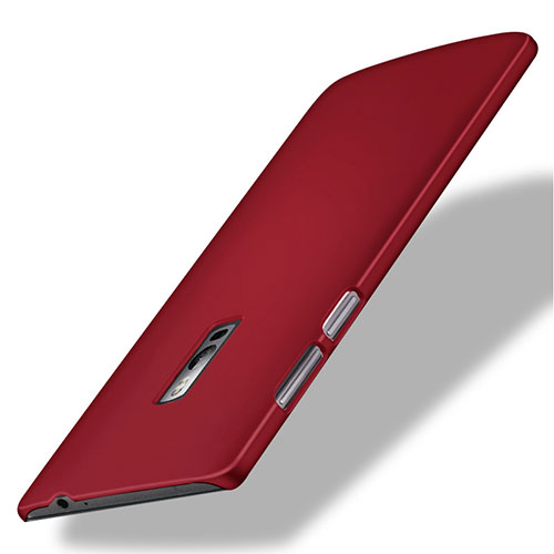 Hard Rigid Plastic Matte Finish Snap On Cover for OnePlus 2 Red