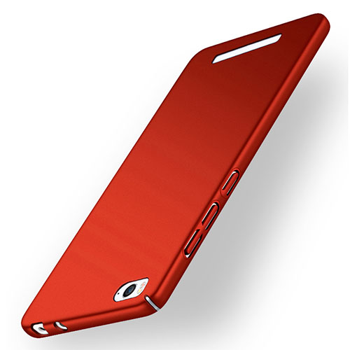 Hard Rigid Plastic Matte Finish Snap On Cover for Xiaomi Mi 4C Red