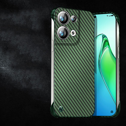 Hard Rigid Plastic Matte Finish Twill Snap On Case Cover T01 for Oppo Reno8 Pro 5G Green