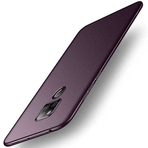 Hard Rigid Plastic Quicksand Cover Case for Huawei Mate 20 X Purple