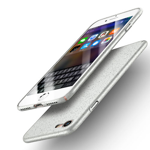 Hard Rigid Plastic Quicksand Cover for Apple iPhone SE (2020) White