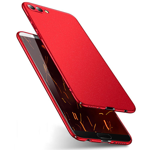 Hard Rigid Plastic Quicksand Cover for Huawei Honor View 10 Red
