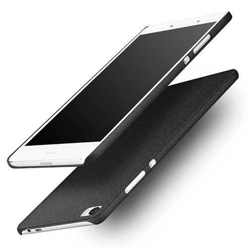 Hard Rigid Plastic Quicksand Cover for Huawei P8 Max Black