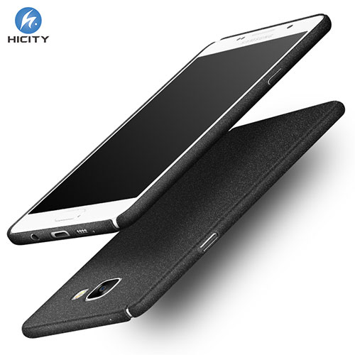 Hard Rigid Plastic Quicksand Cover for Samsung Galaxy A5 (2016) SM-A510F Black