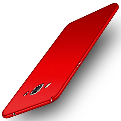 Hard Rigid Plastic Quicksand Cover for Samsung Galaxy J3 Pro (2016) J3110 Red